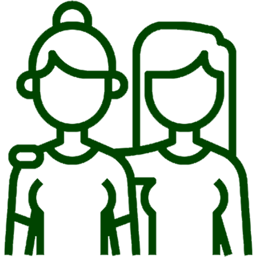 Icon representing the خدمات مخصصة لمرافقي المرضى service